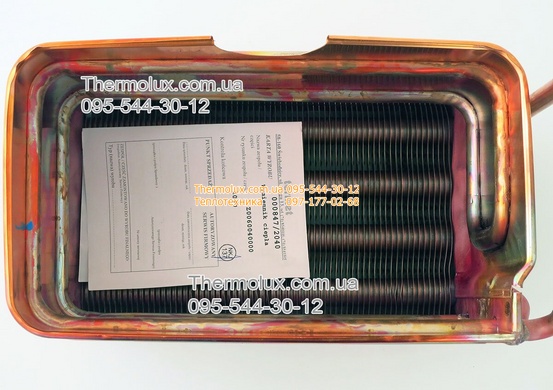 Теплообменник Термет газовой колонки Termet G19-01 G19-02 медный оригинал (0060040000)